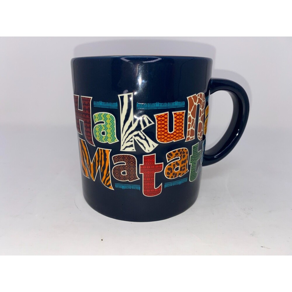 Hakuna Matata Lion King Large Ceramic Coffee Mug Walt Disney Parks 18oz Simba